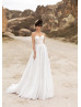 Strapless Ivory Lace Fashion Wedding Dress